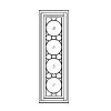 Fixed Window
Rectangular with decorative leaded 